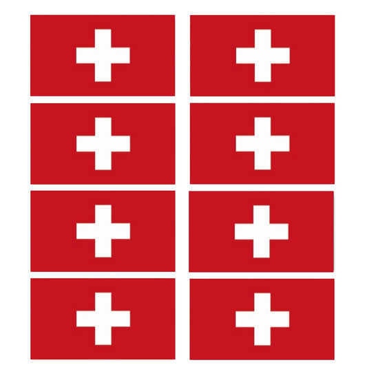 FLAG31D-38D Worldwide Flags Stickers x 8 10 Sizes Available