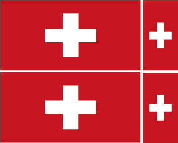 FLAG01A-38A Worldwide Flags 2 x 100mm 2 x 50mm