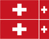 FLAG01B-38B Worldwide Flags 2 x 200mm 2 x 100mm