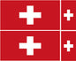 FLAG01B-38B Worldwide Flags 2 x 200mm 2 x 100mm