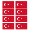 FLAG31D-38D Worldwide Flags Stickers x 8 10 Sizes Available