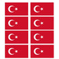 FLAG31D-38D Worldwide Flags Stickers x 8 10 Sizes Available