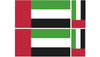 FLAG01B-38B Worldwide Flags 2 x 200mm 2 x 100mm