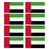 FLAG31D-38D Worldwide Flags Stickers x 8 10 Sizes Available