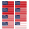 FLAG31D-38D Worldwide Flags Stickers x 8 10 Sizes Available