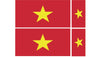 FLAG01B-38B Worldwide Flags 2 x 200mm 2 x 100mm