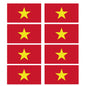 FLAG31D-38D Worldwide Flags Stickers x 8 10 Sizes Available