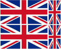 FLAG03 United Kingdom UK Flags Stickers Various Sizes