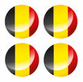 Belgium Circle Flags Sticker Various SIzes Available FLAG50