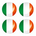Ireland Circle Flags Sticker Various Sizes Available FLAG59