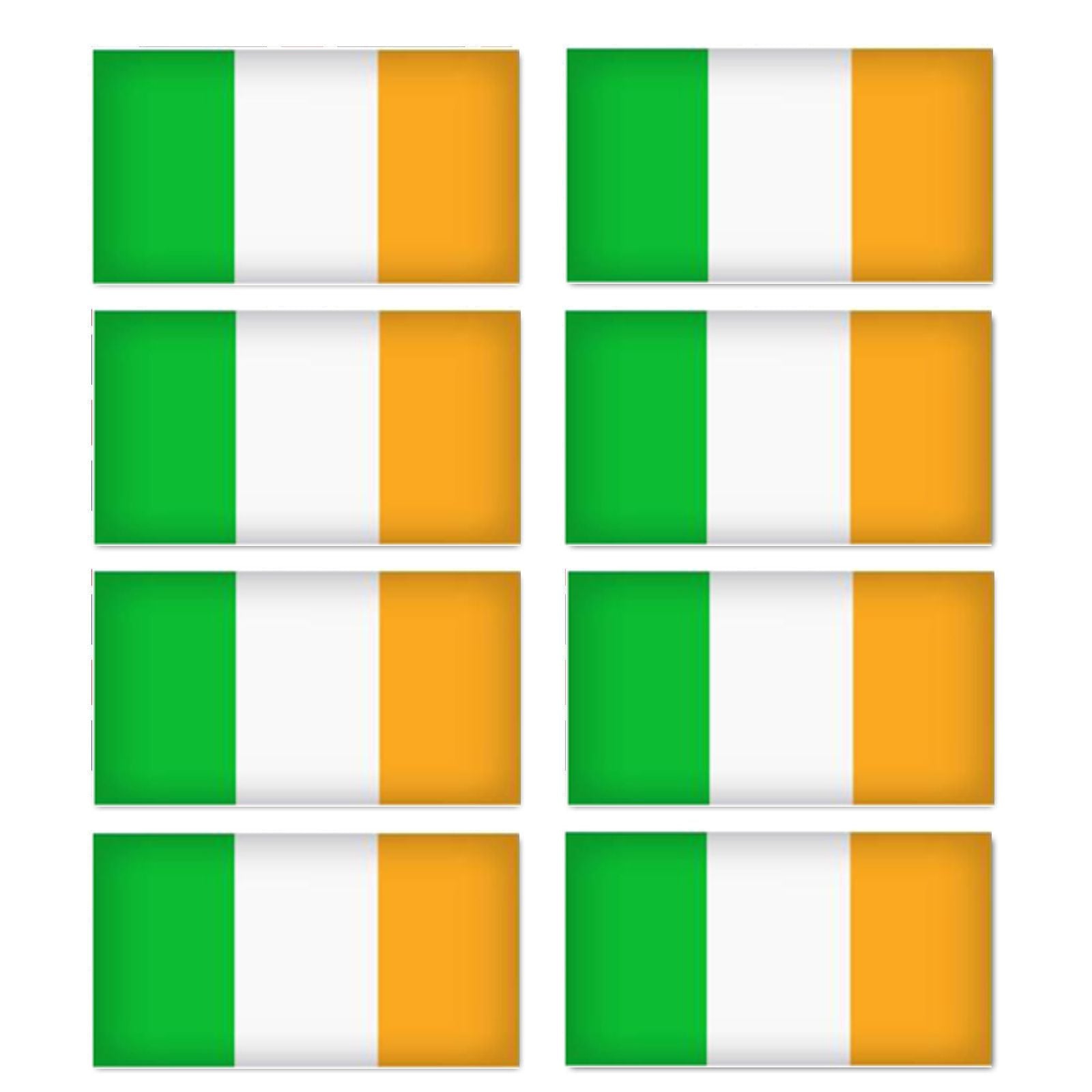FLAG05 Ireland Irish Flags Stickers Various Sizes