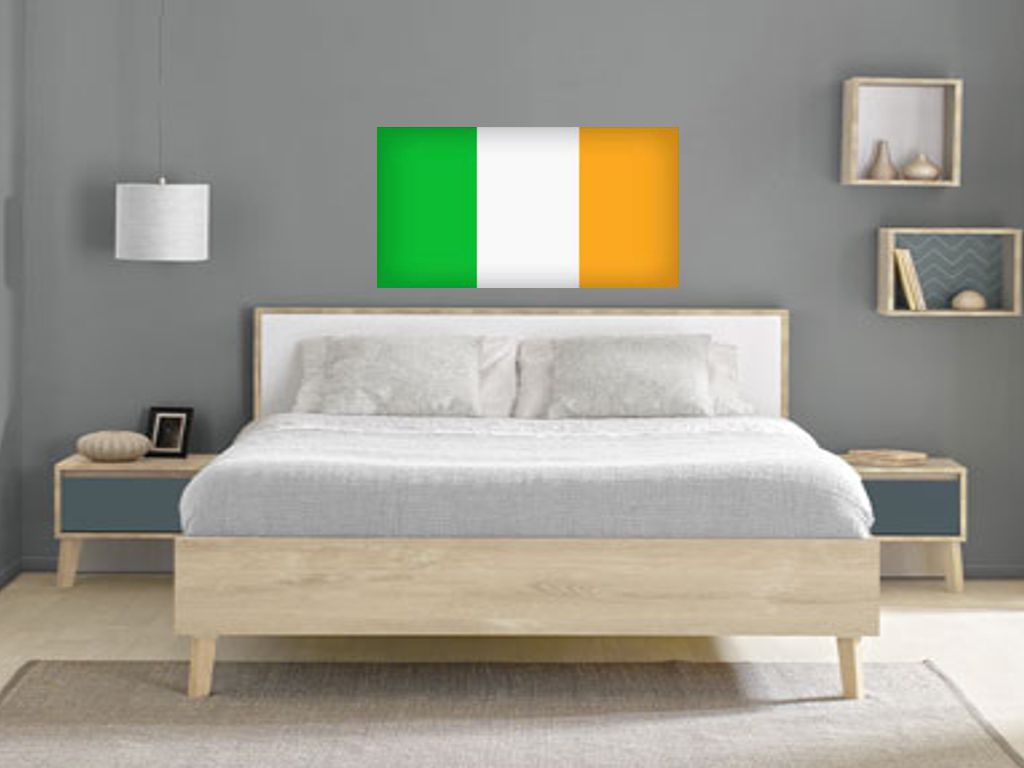 FLAG05 Ireland Irish Flags Stickers Various Sizes