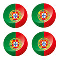 Portugal Circle Flags Sticker Various Sizes Available FLAG63