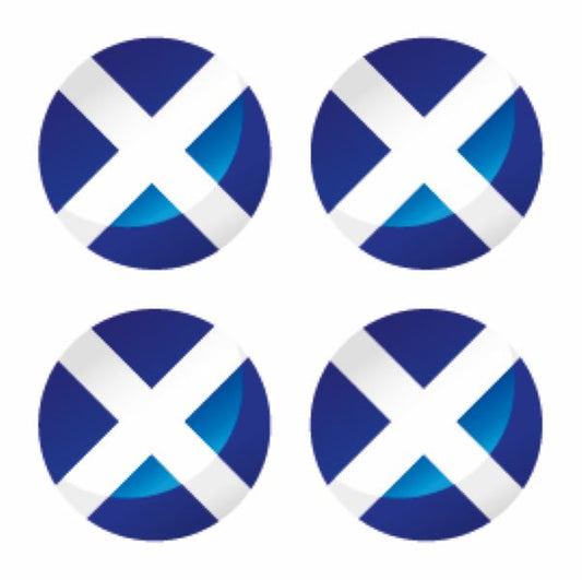 Scotland Circle Flags Sticker Various Sizes Available FLAG64