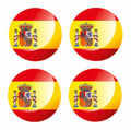 Spain Circle Flags Sticker Various Sizes Available FLAG65
