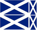 FLAG06 Scotland Scottish Flags Stickers Various Sizes