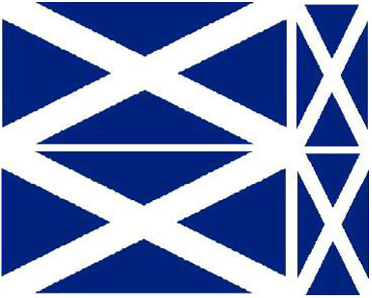 FLAG06 Scotland Scottish Flags Stickers Various Sizes