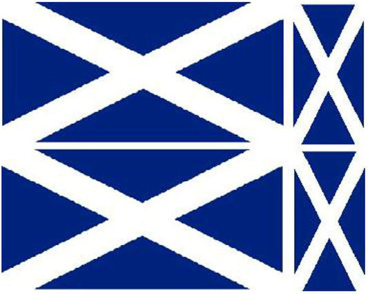 FLAG06 Scotland Scottish Flags Stickers Various Sizes