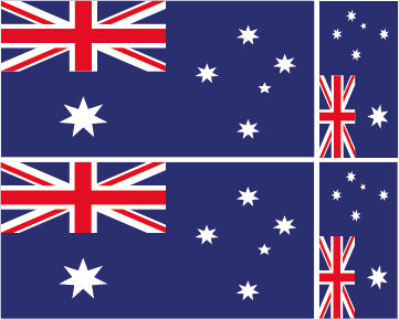 FLAG01B-38B Worldwide Flags 2 x 200mm 2 x 100mm