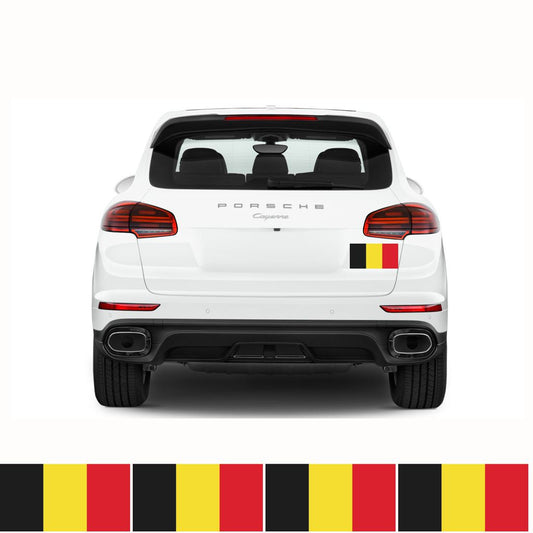 FLAG08 Belgium Flags Stickers Various Sizes