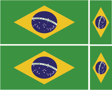 FLAG01B-38B Worldwide Flags 2 x 200mm 2 x 100mm