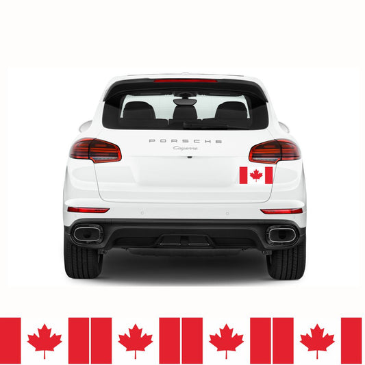 FLAG10C Canada Flags Stickers 4x150mm x 90mm