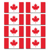FLAG10D Canada Flags Stickers 55mm x 100mm