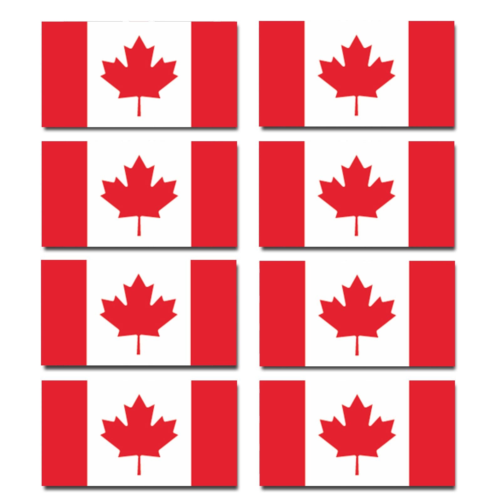 FLAG10 Canada Flags Stickers Various Sizes