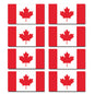 FLAG10D Canada Flags Stickers 55mm x 100mm