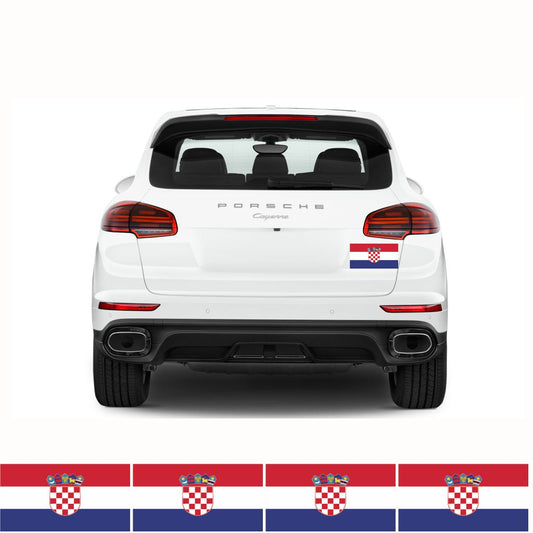 FLAG11C Croatia Flags Stickers 4x150mm x 90mm