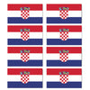 FLAG11D Croatia Flags Stickers 55mm x 100mm