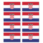 FLAG11D Croatia Flags Stickers 55mm x 100mm