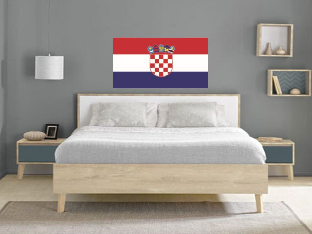 FLAG11 Croatia Flags Stickers Various Sizes