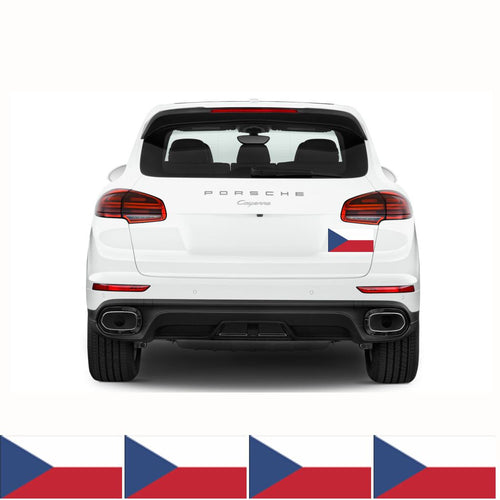 FLAG12 Czech Republic Flags Stickers Various Sizes