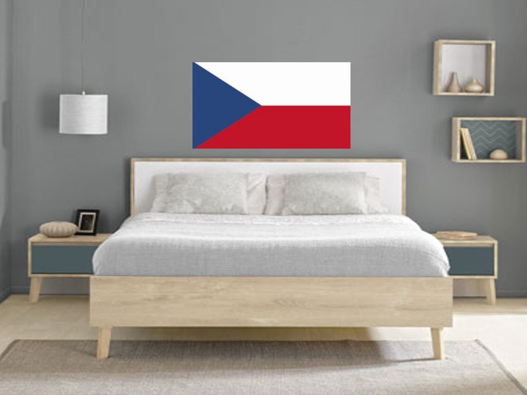 FLAG12 Czech Republic Flags Stickers Various Sizes