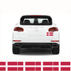 FLAG13C Denmark Flags Stickers 4x150mm x 90mm