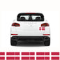 FLAG13C Denmark Flags Stickers 4x150mm x 90mm