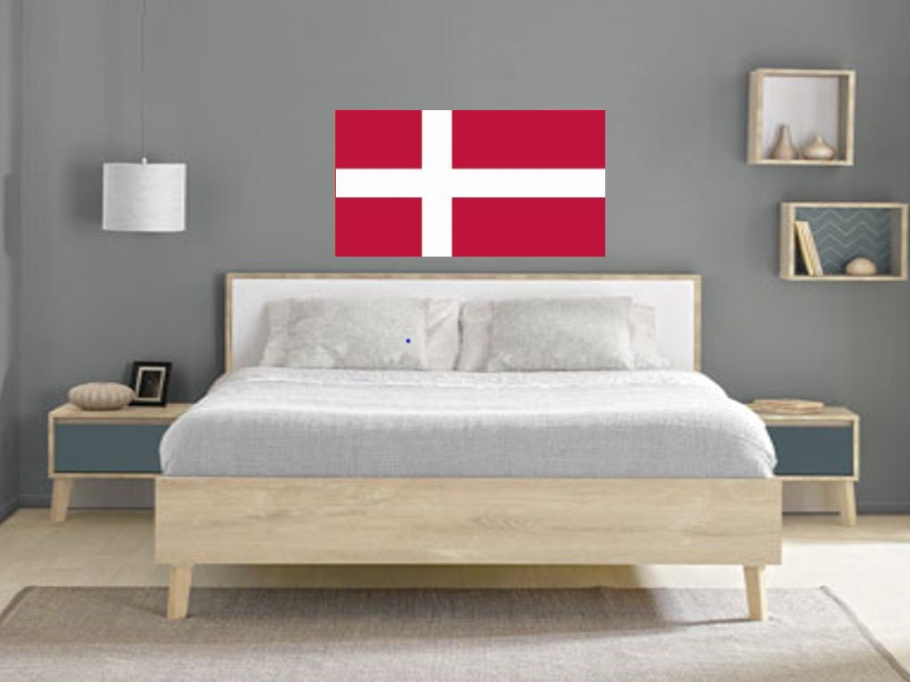 FLAG13 Denmark Flags Stickers Various Sizes