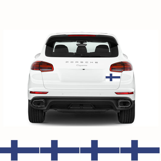 FLAG14C Finland Flags Stickers 4x150mm x 90mm