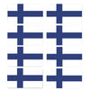 FLAG14D Finland Flags Stickers 55mm x 100mm