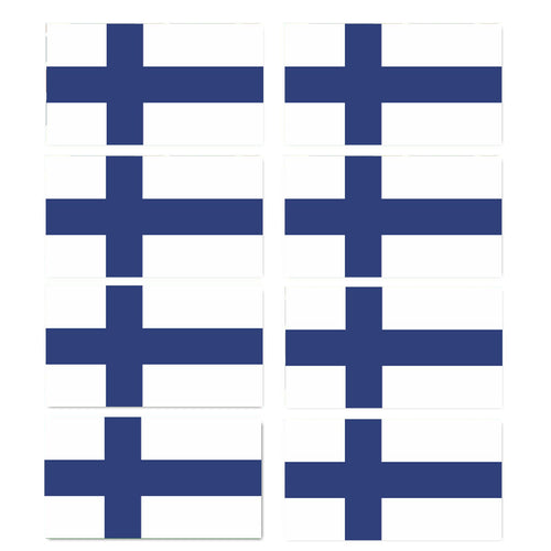 FLAG14 Finland Flags Stickers Various Sizes