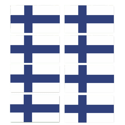 FLAG14D Finland Flags Stickers 55mm x 100mm