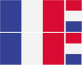 FLAG15 France Flags Stickers Various Sizes