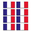 FLAG15D France Flags Stickers 55mm x 100mm