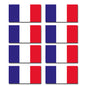 FLAG15D France Flags Stickers 55mm x 100mm