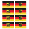 FLAG16D Germany Flags Stickers 55mm x 100mm