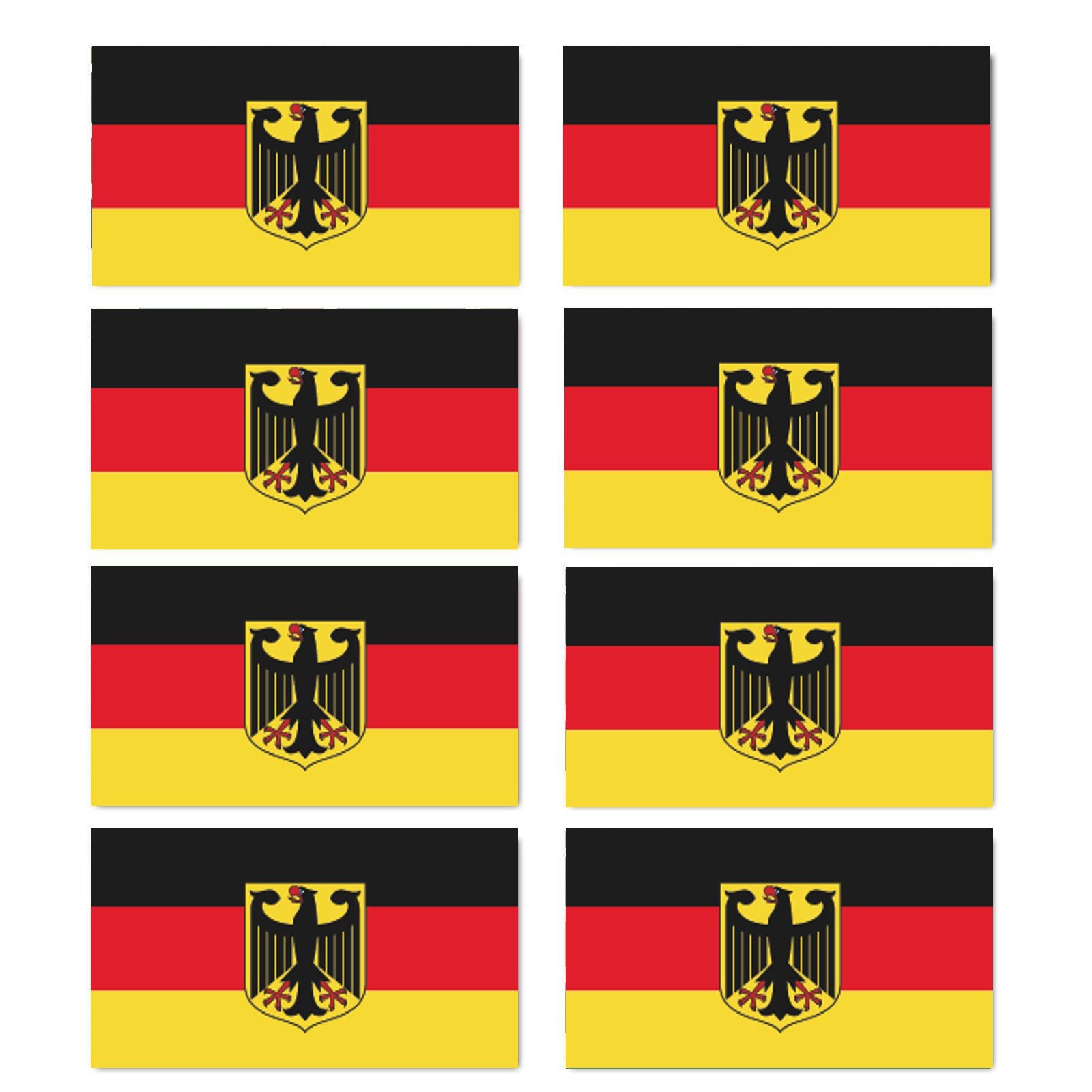 FLAG16 Germany Flags Stickers Various Sizes