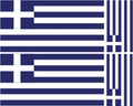 FLAG17 Greece Flags Stickers Various Sizes