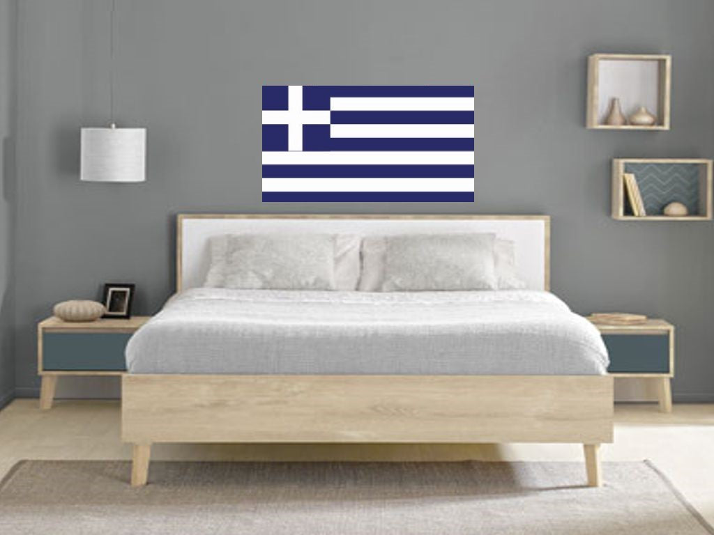 FLAG17 Greece Flags Stickers Various Sizes