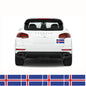FLAG17C Iceland Flags Stickers 4x150mm x 90mm